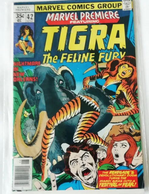 Marvel Premiere #42 featuring Tigra the Feline Fury June 1978 Marvel Comics