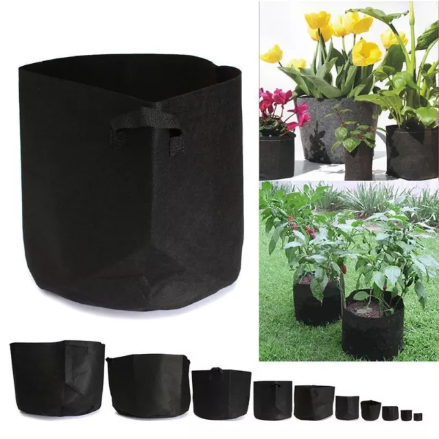 Pots Fabric Root Smart Plant Grow Pot Bags 1 3 10 15 18 20 25 30 50L 40 Litre