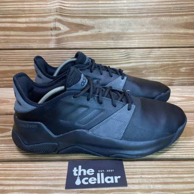 ADIDAS MENS 11 Streetflow Basketball Shoes Black Gray Lace Up Athletic Sneaker 33.00 PicClick
