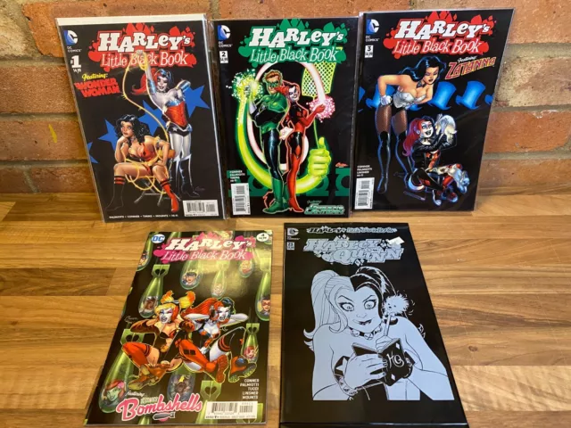 X5 Harley Quinn / Harley's Little Black Book DC Comics #1-4 + #23 Bundle/Lot