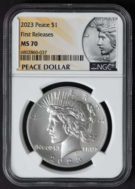 2023 NGC MS70 PEACE Silver Dollar $1 First Releases FR MS 70