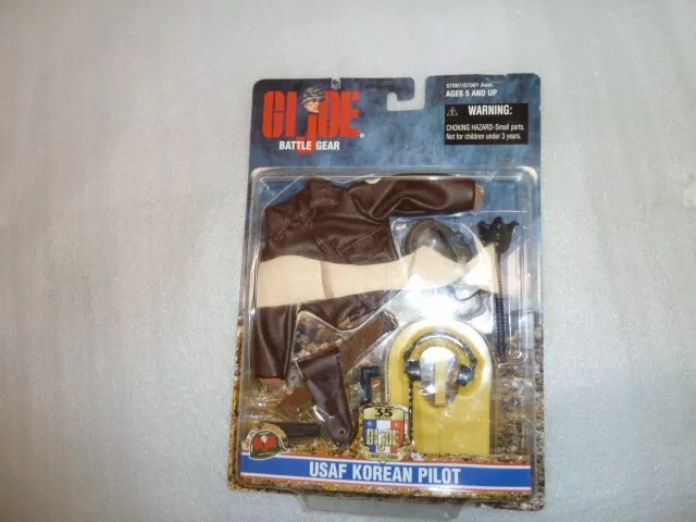 GI Joe Battle Gear USAF Korean Pilot Action Figure Accessories Hasbro 1999