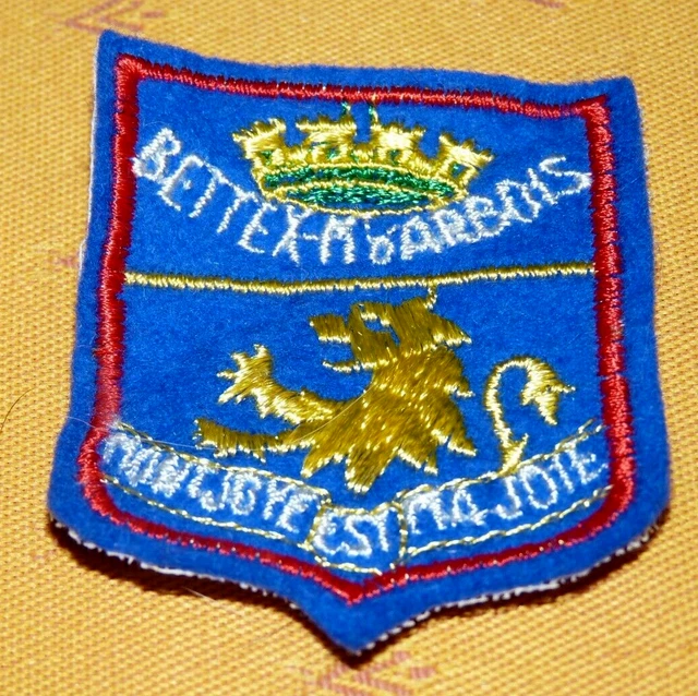 ANCIEN ÉCUSSON À coudre feutre brodé blason de Saint Claude neuf