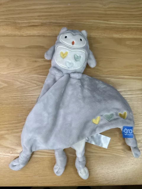 THE GRO COMPANY Ollie Owl Comforter Baby Soft Toy Bnwot