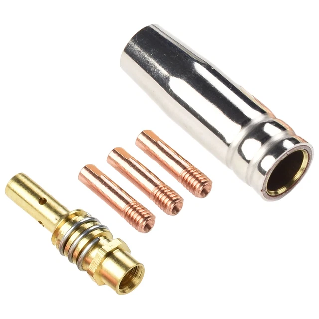 20 Punte Di Contatto Per Saldatura MIG Filetto M6 - Diametri 0.6/0.8/1.0 Mm Per Torcia MB15AK