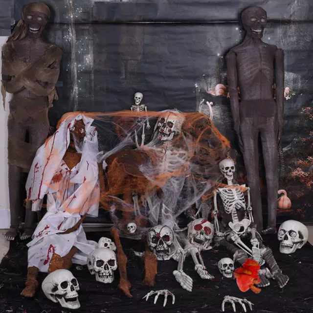 Festa di Halloween oggetti di scena plastica parti morte del corpo dita finte insanguinate