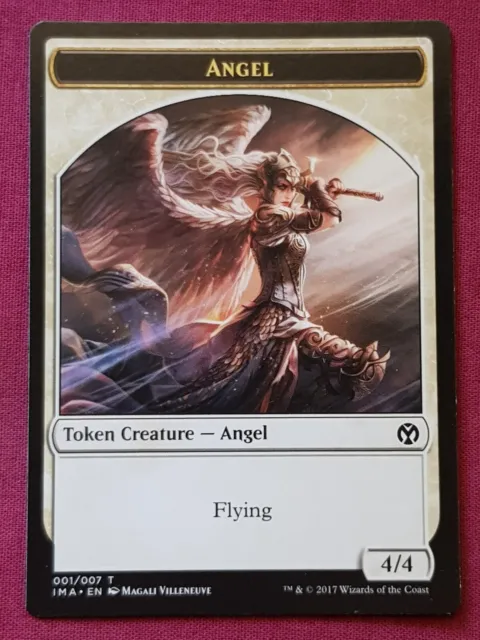 Magic The Gathering ICONIC MASTERS ANGEL TOKEN card MTG