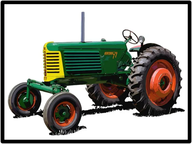 Oliver Tractors New Metal Sign: Oliver Model 77 Row Crop - Free Shipping