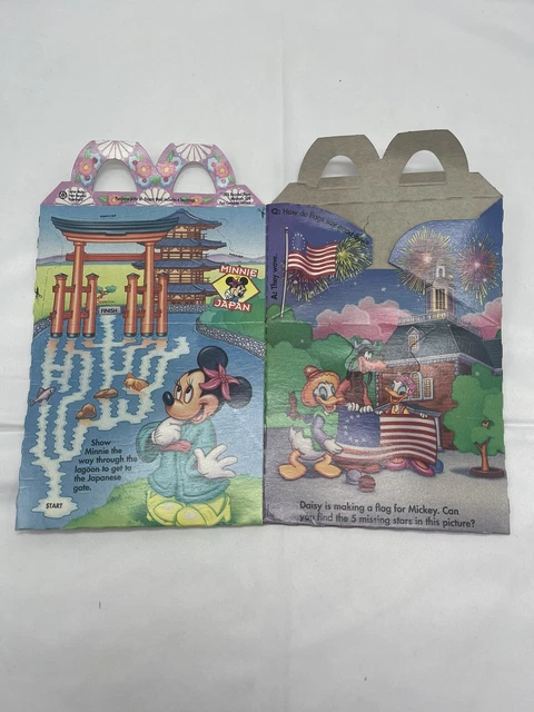 McDonalds Happy Meal Toy NEW Disney Epcot Center -Mickey and Minnie In