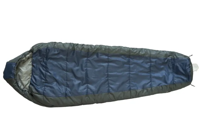 30-DEGREE COLD WEATHER Mummy Sleeping Bag with Soft Liner, Blue, 85