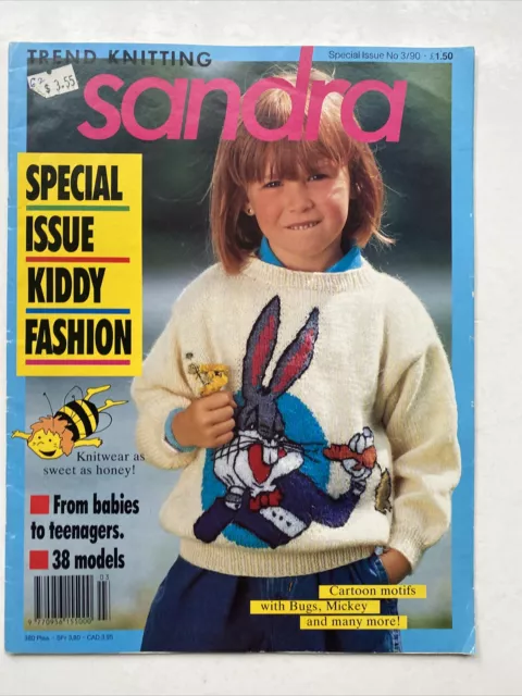 Sandra Knitting Magazine Children’s Knits 1990