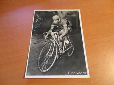 Rarissima Cartolina Aldo Moser Ciclista Sponsor GBC Anni 70 da collezione 