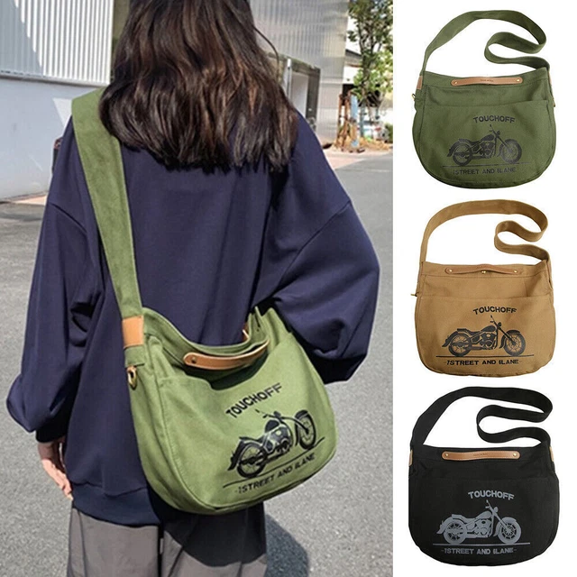 Click to enlarge fashion Canvas Crossbody Shoulder Bags Travel Vintage Satchel C