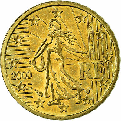 [#724160] France, 10 Euro Cent, 2000, TTB, Laiton, Gadoury:4a, KM:1285