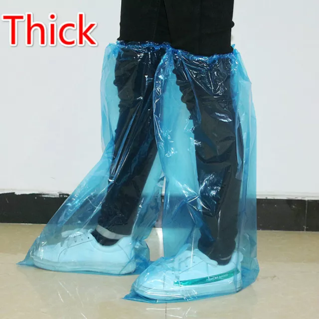 Waterproof Shoes Boot Covers High-Top Disposable Rain Personal Protective 2