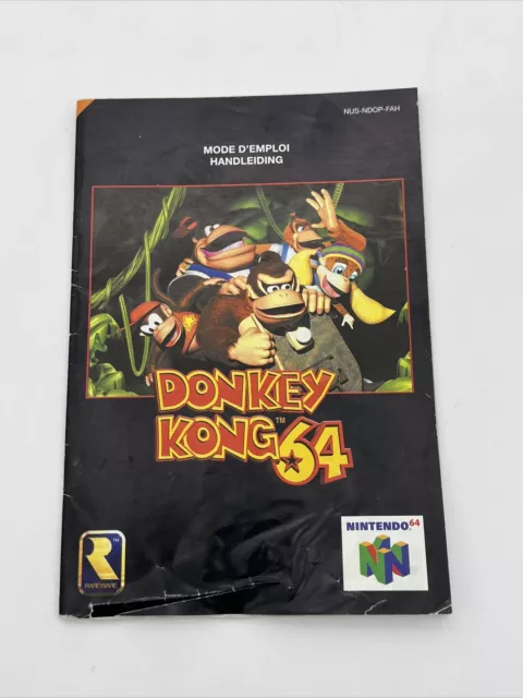 NOTICE - nintendo 64  - DONKEY KONG 64 - fah -
