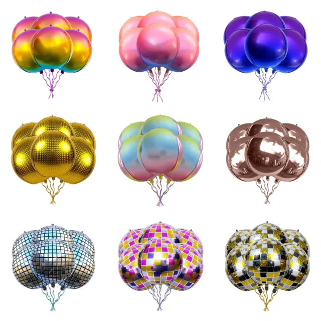 4D Foil Balloons 22 Inch Orbz Balloons  Birthday Helium Disco Ball Balloon