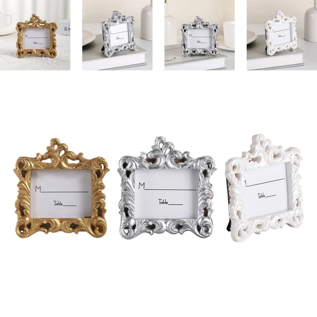 30 Segnaposto Metallici Per Matrimoni - Portafoto Da Tavolo In Oro Diamante, 5x3,1 Cm - Foto 13