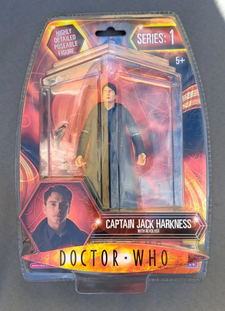 DOCTOR WHO CAPTAIN Jack Harkness w/ Revolver Action Figure series 1 £25 ...