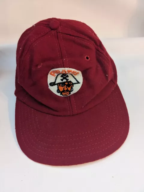 1960s 70s Pittsburgh Pirates Toppa Aderente Elastico Bambini Ragazzi Hat Lana S