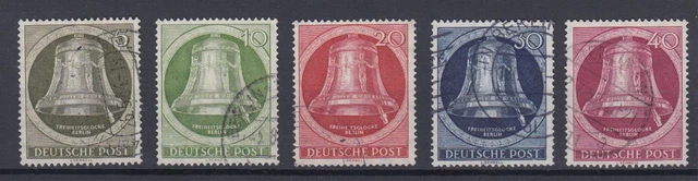 Berlin 82-86 Freiheitsglocke Schöneberger Rathaus kompl.Satz gestempelt /2