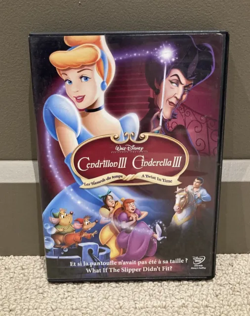 Cinderella III 3 A Twist in Time (DVD) Disc Tested, *Read Item Description