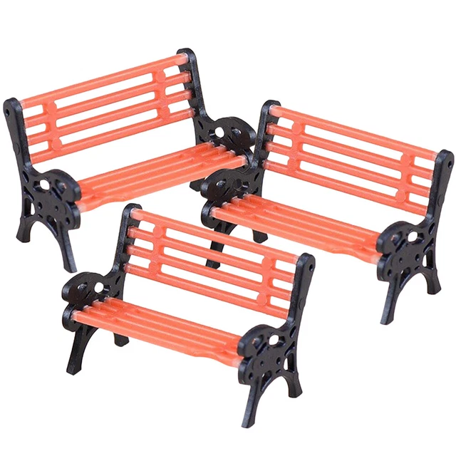3pcs Mini -Bank -Modelle Puppenhaus Miniaturmöbel Mikrolandschaftsdekoration