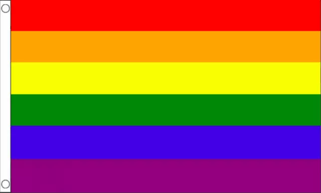 Rainbow Flag Lgbtq+  Flag  Festival Carnival 5Ft X 3Ft Pride