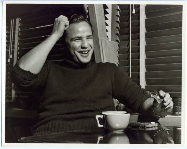 Photo Sid Avery - Marlon Brando - Epreuve argentique d'époque 1955 -