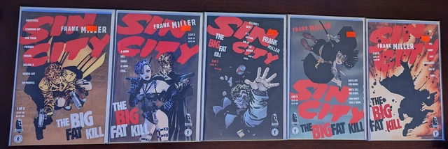 Sin City The Big Fat Kill Dark Horse NM - M full set 1 2 3 4 5 1994 Frank Miller