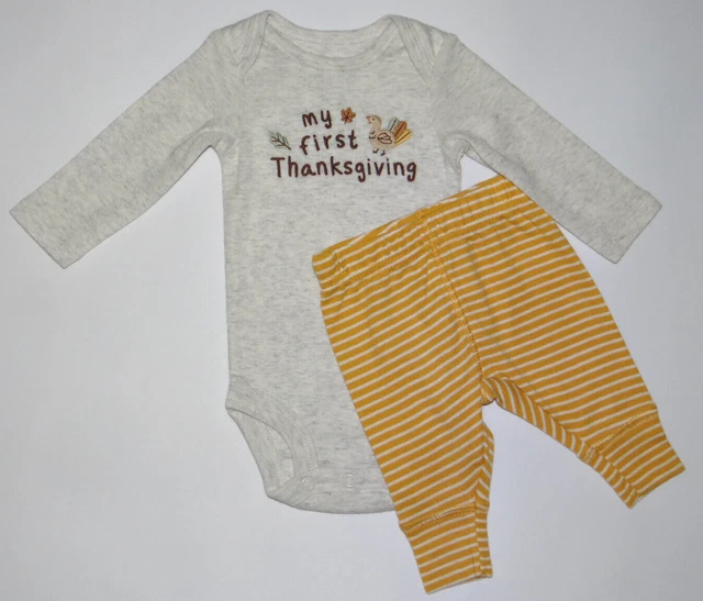 NWT, Baby boy/girl clothes, Newborn, Carter's Child of Mine Thanksgiving set