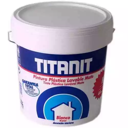 Pintura plastica lavable mate 4 Litros Blanco