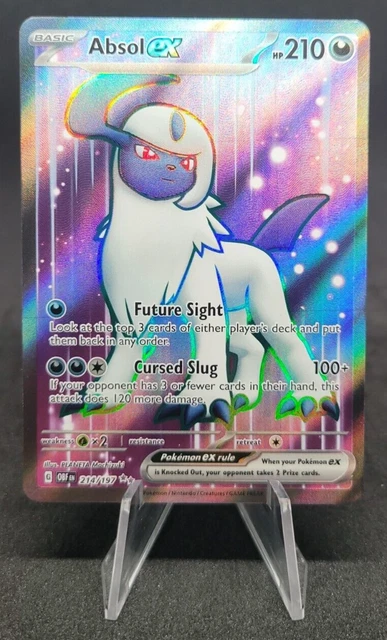 Absol ex 214/197 Pokemon TCG Obsidian Flames Full Art Ultra Rare