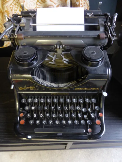 Vintage Rheinmetall Borsig Schreibmaschine Alte