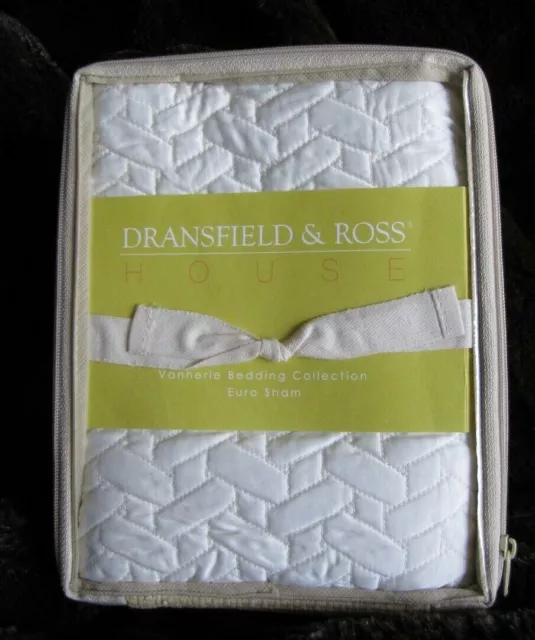 Dransfield & Ross - Vannerie Collection - Euro Sham - Ivory (Neiman Marcus) Dransfield & Ross - Vannerie Collection - Euro Sham - Ivory (Neiman Marcus)