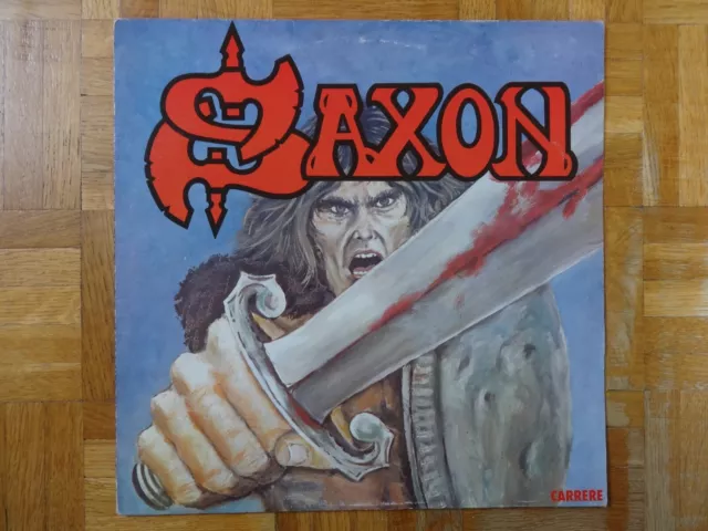 TRES RARE 1er LP  SAXON  " SAXON "  1979  UK HARD-ROCK HEAVY METAL FRENCH PRESS