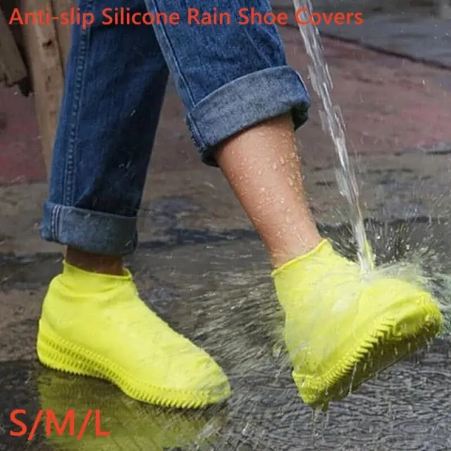 Anti-slip Silicone Rain Shoe Covers Reusable Waterproof Shoes Cover Protector US