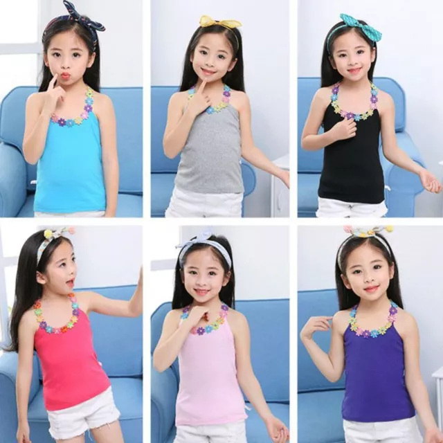 Multicolor Underwear Model Teenager T-shirt Undershirt Kids Summer Girls Shirts