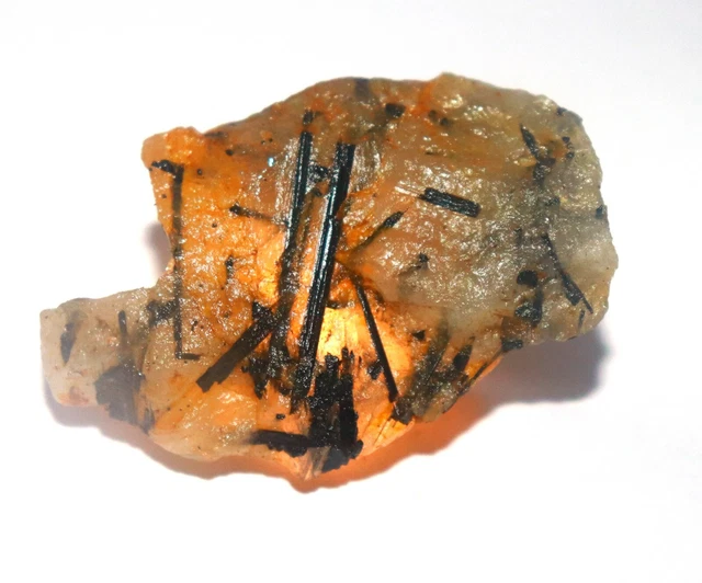 785.45Ct Certifié Naturel Noir Rutile Quartz Pierre Précieuse Superbe GB1033