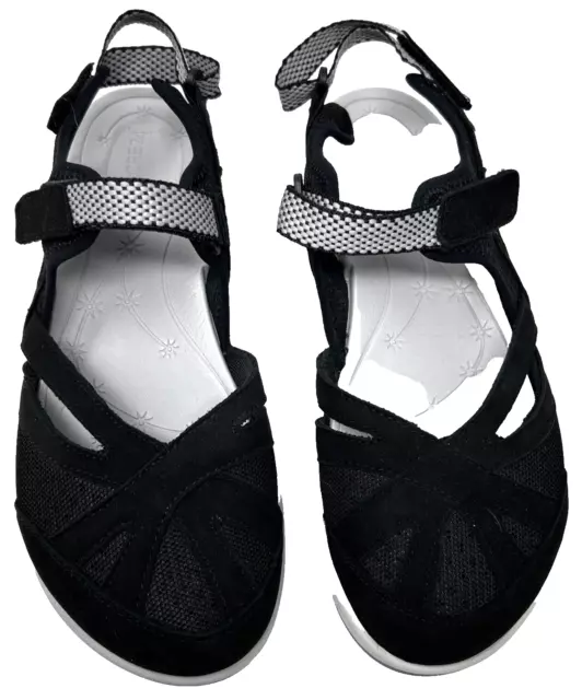 Explore 24 eSplash Easy Spirit Black Strap Sandal Shoes size 9.5 New in Box