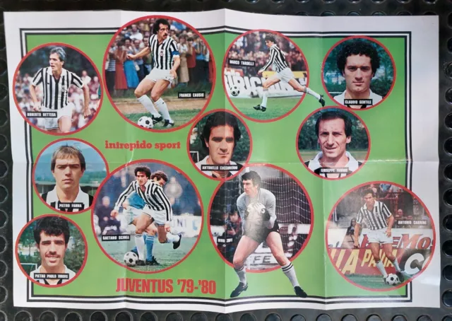 I116681 23/ Manifesto poster calcio - JUVENTUS 1979/1980 - 53 x 38 cm