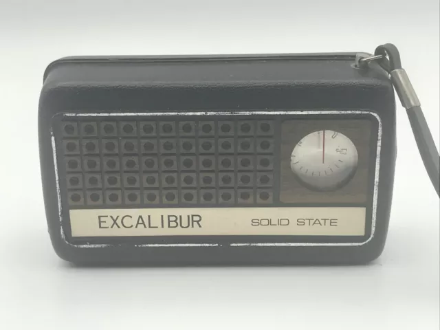 EXCALIBUR Solid State Transistor Radio AM Vintage DOES NOT WORK PARTS REPAIR BAD