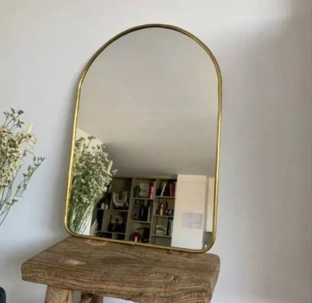 Bedroom Mirror Bathroom Mirror Wall Mirror Handmade gold bow Brass Mirrors