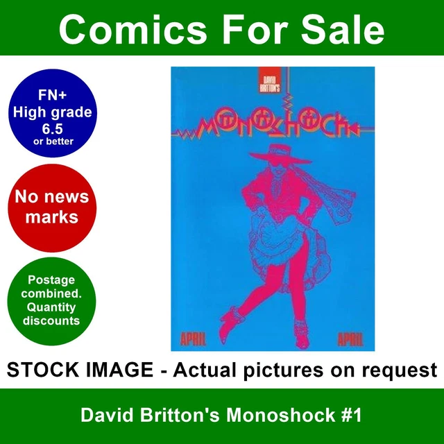 DAVID BRITTON'S MONOSHOCK 1 comic FN/VFN clean 01 August 1992 EUR 17