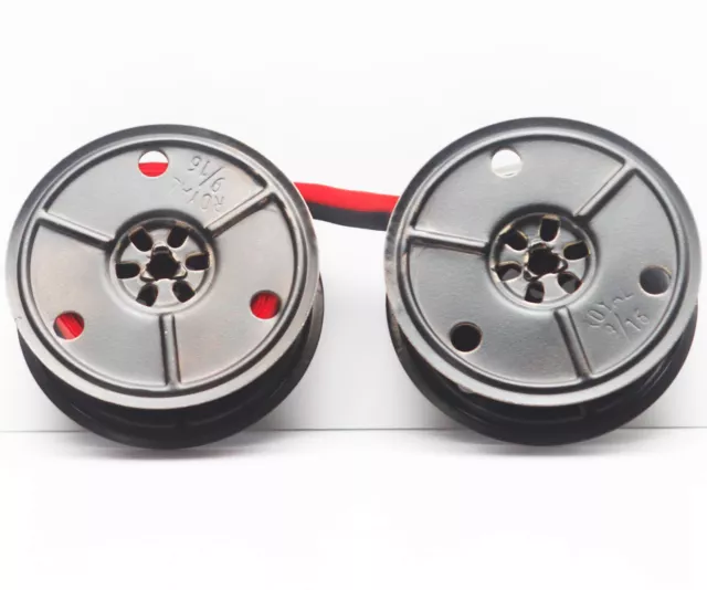 Royal Twin Metal Spools With Black & Red Ribbon For Manual Portable Typewriter