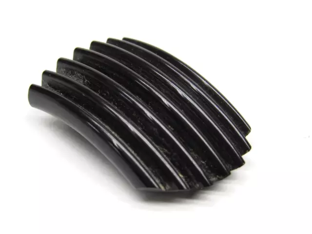 Vintage Black Bakelite Dress Clip Made in USA Art Deco 1930s 1940s