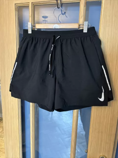 Nike DRI FIT running Shorts. Size M Black.