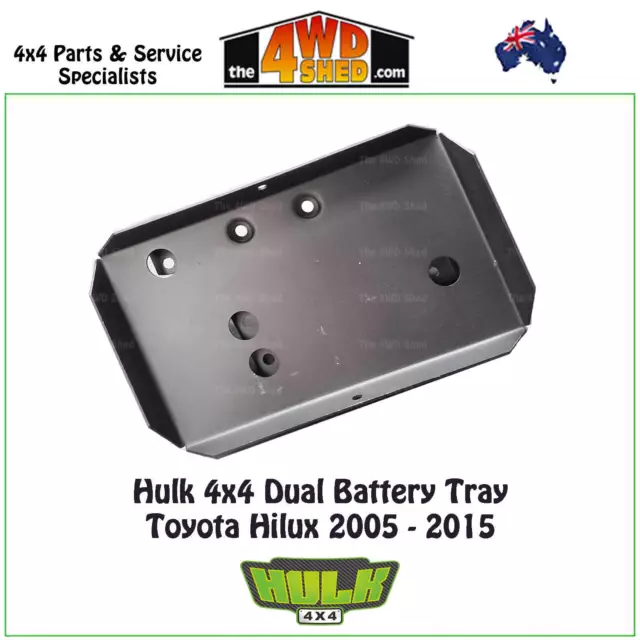 HULK 4x4 Dual Battery Tray suits Toyota Hilux 2005-2015 2