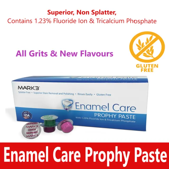 Dental Prophy Paste Enamel Care  GLUTEN FREE Superior, Non Splatter, Upto 600/Pk