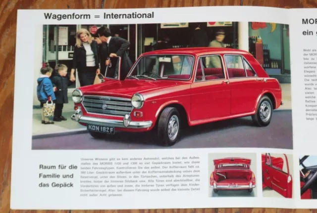 c 1969 Morris 1100 1300 Prospekt brochure n Austin Riley Wolseley MG